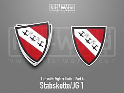 Kitsworld SAV Sticker - Luftwaffe Fighter Units - Stabskette/JG 1 